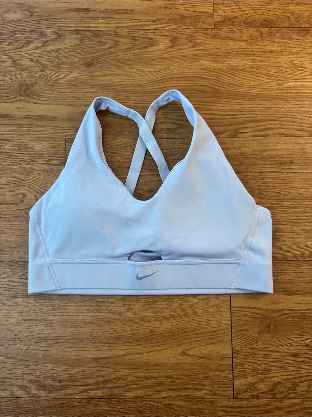 Nike Pale Blue Strappy Crossback Sports Bra